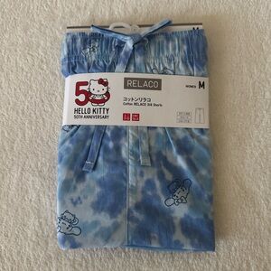 NWT Uniqlo Hello Kitty 50th Anniversary Cotton 3/4 Shorts size medium